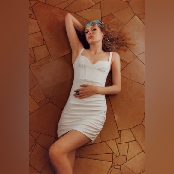 Zara Dresses & Skirts - ZARA DRAPED ELASTICIZED CORSET DRESS